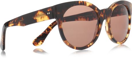 Cutler & Gross Roundframe Acetate Sunglasses in Brown - Lyst