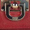 Dkny Buckledetailed Texturedleather Wallet in Brown (gold) - Lyst