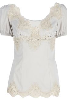 Dolce & Gabbana Lace Detail Top - Lyst
