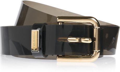 Dolce & Gabbana Pvc Waist Belt in Black (gray) - Lyst
