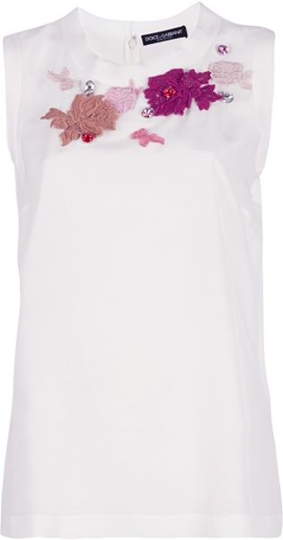 Sleeveless Top. 9. Dolce & Gabbana added to their lyst Sleeveless Top. 9. Dolce & Gabbana added to their lyst