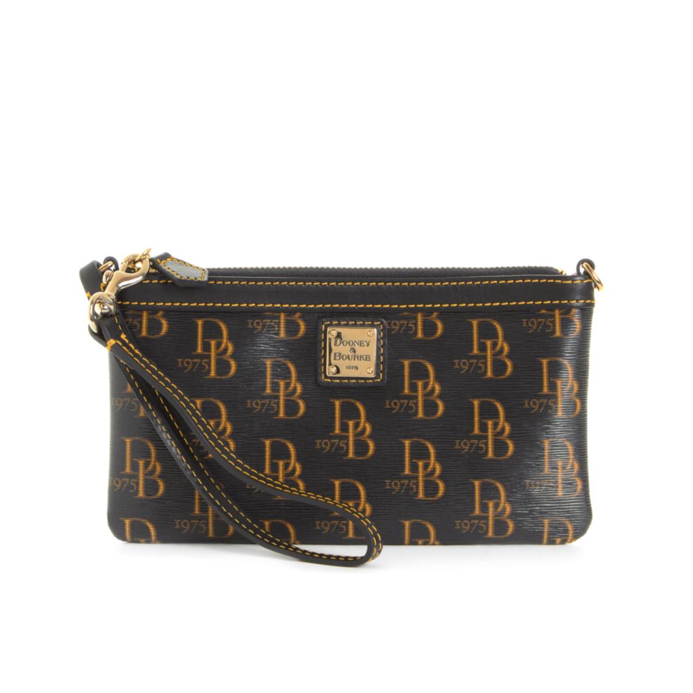 Dooney & Bourke Signature Slim Wristlet in Black (black/black) Lyst