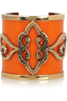Emilio Pucci Goldplated Plexiglass Cuff - Lyst
