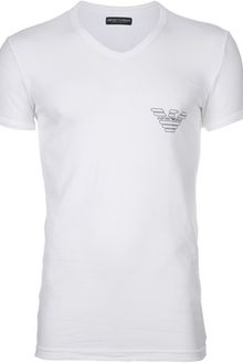 Emporio Armani Vneck Tshirt - Lyst