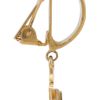 Etro Hammered Brass Clip Earrings in Gold - Lyst