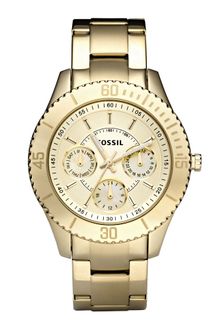 Fossil Womens Gold Ion Plated Stainless Steel Bracelet  - Lyst