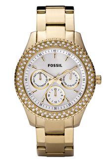 Fossil  Stella Gold Ion Plated Stainless Steel Bracelet 38mm - Lyst