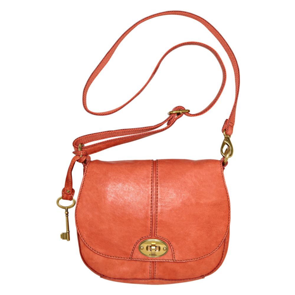 Fossil Carson Flap Crossbody Bag in Pink (rose) | Lyst