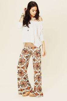 Free People Printed Beach Pant - Lyst