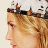 Free People Jeweled Mix Feather Headdress in Gray (grey) - Lyst