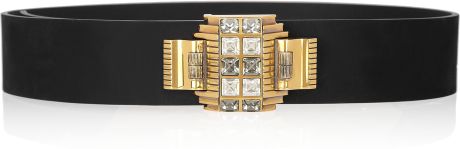 Gucci Swarovski Crystal Suede Belt in Black - Lyst