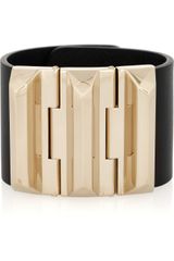 Gucci Goldplated Leather Cuff