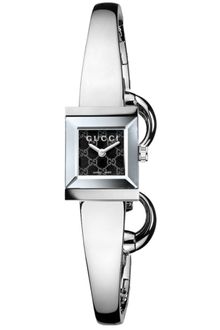 Gucci Womens Swiss Gframe Mens Stainless Steel Bangle Bracelet 40mm - Lyst