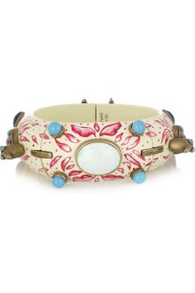 Isabel Marant Birdy Things Boneembellished Wooden Bangle - Lyst