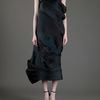 Issey Miyake Vintage Draped Dress in Black - Lyst