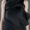 Issey Miyake Vintage Draped Dress in Black - Lyst