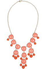 J.Crew Bubble 18karat Goldplated Resin Necklace