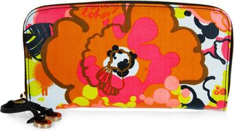  Filipa Leathertrimmed Printed Denim Wallet 