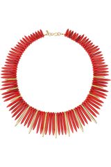 Kenneth Jay Lane 22karat Goldplated Resin Necklace