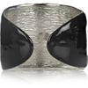 Kenneth Jay Lane Silverplated Crystal Cuff in White (silver) - Lyst