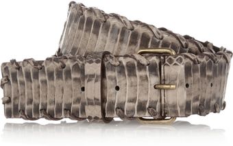  Whipstitchtrimmed Watersnake Waist Belt 
