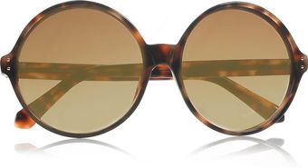 Linda Farrow Oversized Roundframe Acetate Sunglasses - Lyst