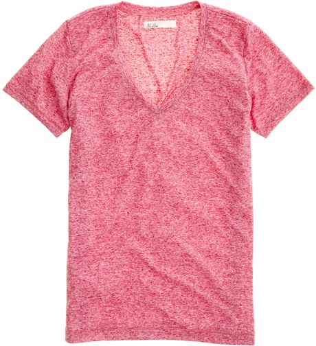 Madewell Artisan Tee in Pink (nouveau red) - Lyst