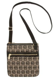 Michael Kors Jet Set Monogram Crossbody - Lyst