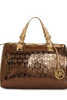 Michael Kors Jet Set Monogram Grayson Satchel - Lyst