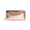 Michael Kors Jet Set Monogram Mirror Metallic Zip Around Wallet in Gold (rose gold) - Lyst