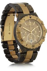 Michael Kors Stainless Steel and Acetate Chronograph Watch