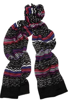 Missoni Patterned Crochetknit Scarf - Lyst