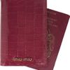 Miu Miu Croceffect Glossedleather Passport Holder in Purple (cherry) - Lyst