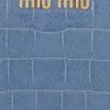 Miu Miu Croceffect Glossedleather Wallet in Blue (powder) - Lyst