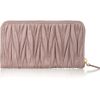 Miu Miu Matelassé Leather Wallet in Pink (rose) - Lyst
