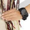 Nixon The Axe Leather and Stainless Steel Watch in Black (steel) - Lyst