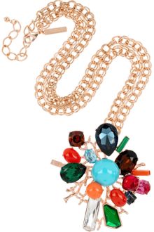 Oscar de la Renta 24karat Gold-Plated Crystal Necklace - Lyst