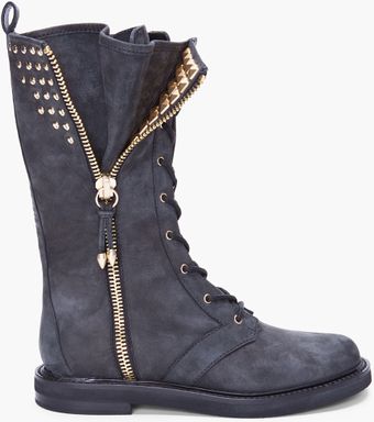 Pierre Balmain Calfhigh Suede Eden Boots - Lyst