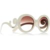 Prada Roundframe Acetate Sunglasses in White (ivory) - Lyst