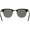 Ray-ban Club Master Half Frame Acetate Sunglasses in Black - Lyst