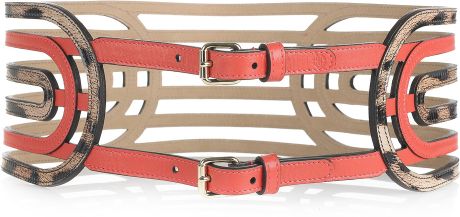 Roberto Cavalli Gladiator Leather Waist Belt in Beige (pink) - Lyst