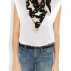 Sonia By Sonia Rykiel Printed Silkcrepe Scarf in Black - Lyst