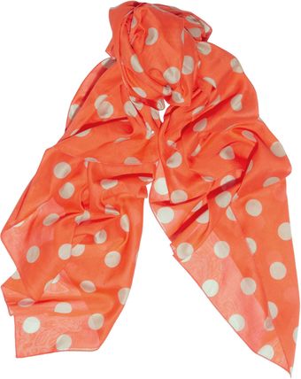  Polkadot Cotton Voile Scarf 