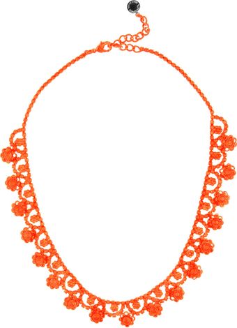 Tom Binns Neo Neon Handpainted Rhodium Necklace - Lyst