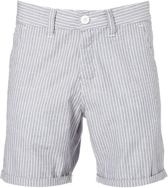 Navy and White Striped Shorts 