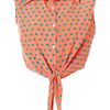 Topshop Tie Front Cropped Shirt By Oh My Love in Pink - Lyst