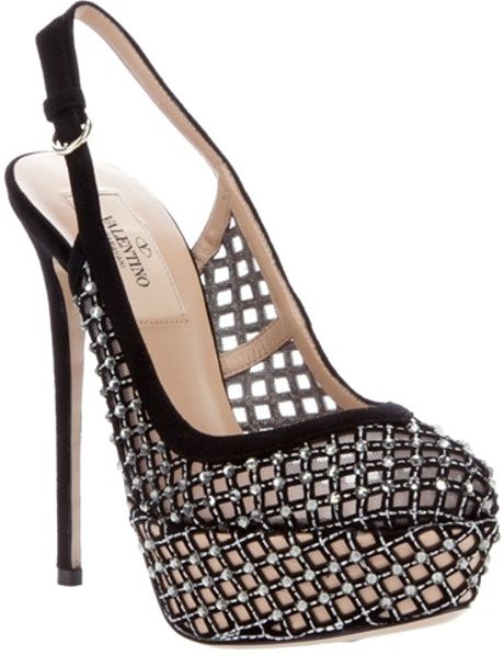 Valentino Platform Pump in Black - Lyst
