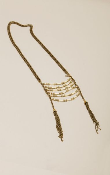 Vanessa Mooney Juliet Necklace in Gold (white #ffffff) - Lyst