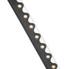 Versace Grommetstudded Wavy Leather Belt in Black - Lyst