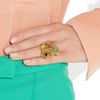 Yves Saint Laurent Arty Too Goldplated Swarovski Crystal Ring in Gold - Lyst